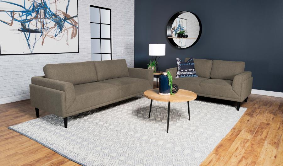 Rilynn - Upholstered Track Arms Sofa Set Sacramento Furniture Store Furniture store in Sacramento