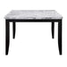 Hussein - Counter Height Table With Marble Top - Marble & Black Finish Sacramento Furniture Store Furniture store in Sacramento