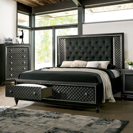 Demetria - Nightstand - Metallic Gray Sacramento Furniture Store Furniture store in Sacramento