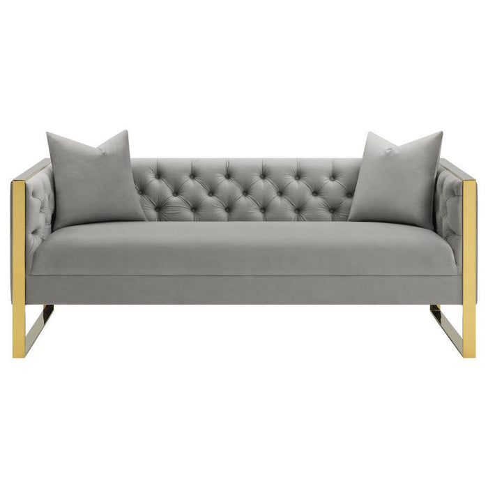 Eastbrook - Tufted Back Sofa - Gray Sacramento Furniture Store Furniture store in Sacramento