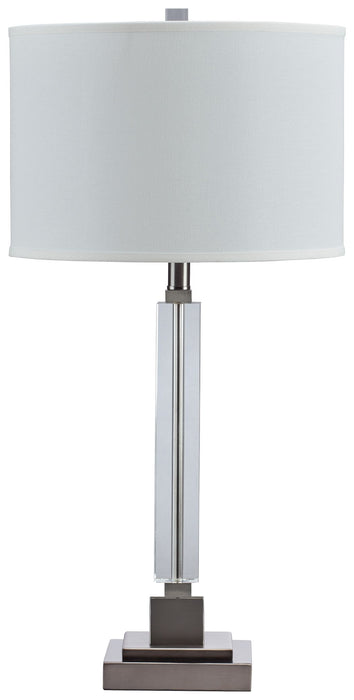 Deccalen - Clear / Silver Finish - Crystal Table Lamp Sacramento Furniture Store Furniture store in Sacramento