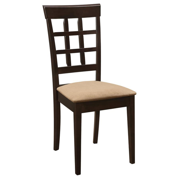 Gabriel - Lattice Back Side Chairs (Set of 2) - Cappuccino