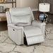 Florine - Power Glider Recliner - Light Gray Sacramento Furniture Store Furniture store in Sacramento