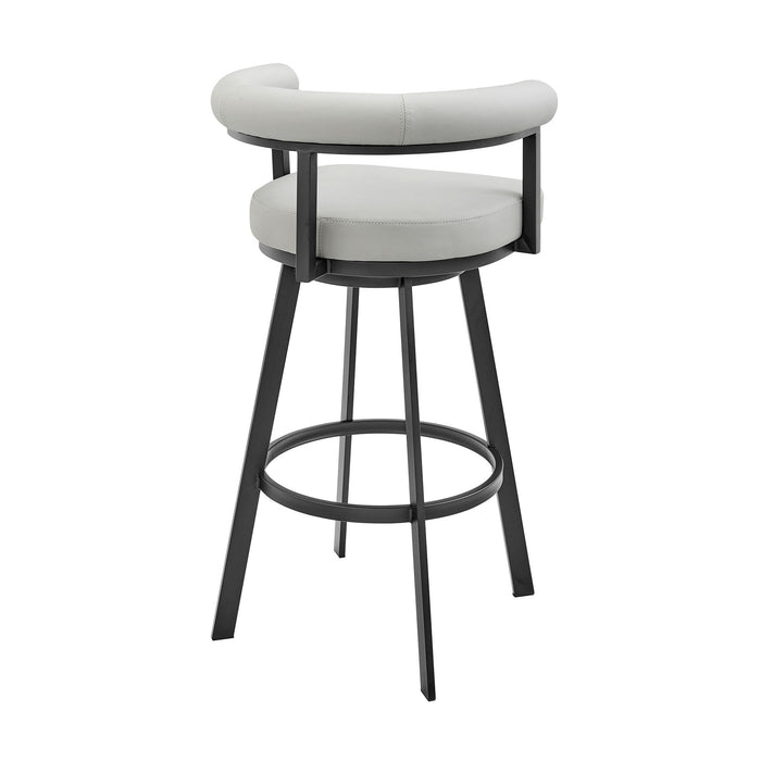 Magnolia - Swivel Stool - Black Metal