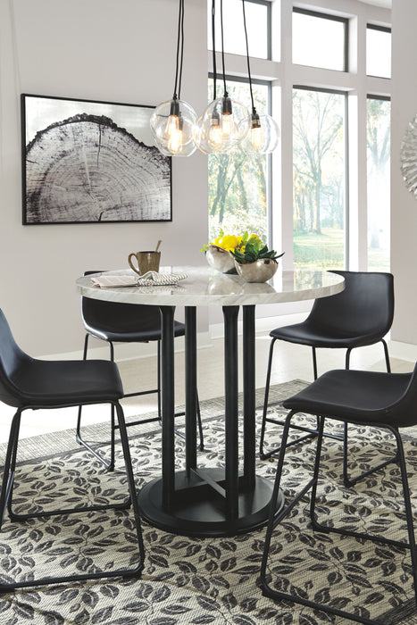 Centiar - Black / Gray - Round Dining Room Counter Table Sacramento Furniture Store Furniture store in Sacramento