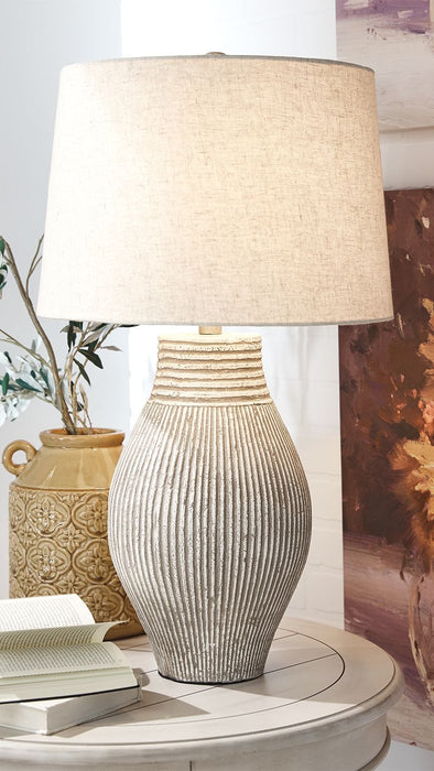 Layal - Black - Paper Table Lamp Sacramento Furniture Store Furniture store in Sacramento