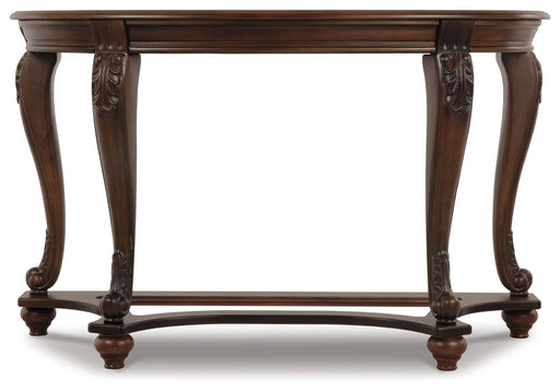 Norcastle - Dark Brown - Sofa Table Sacramento Furniture Store Furniture store in Sacramento