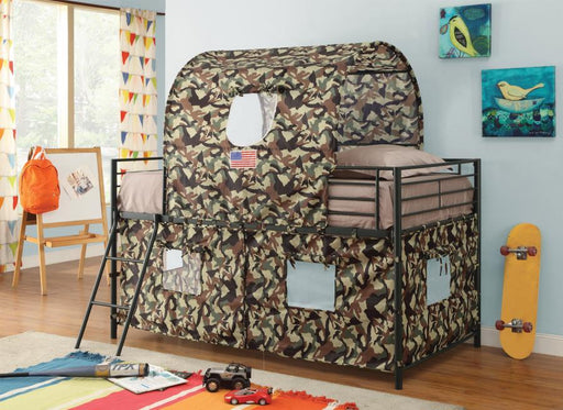 Camouflage - Tent Loft Bed With Ladder - Army Green Sacramento Furniture Store Furniture store in Sacramento
