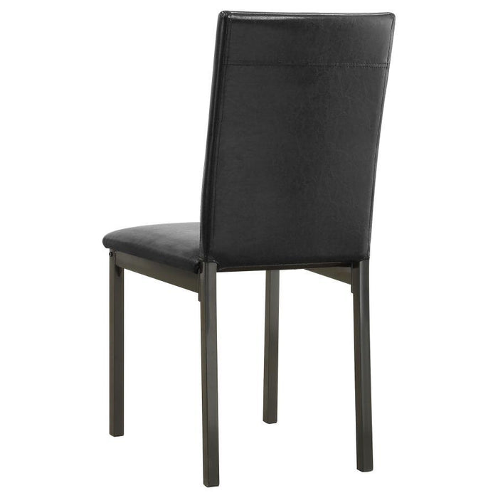 Garza - Upholstered Dining Chairs (Set of 2) - Black Sacramento Furniture Store Furniture store in Sacramento