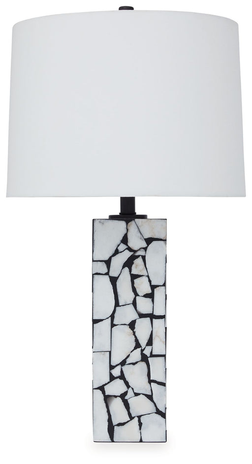 Macaria - White / Black - Marble Table Lamp Sacramento Furniture Store Furniture store in Sacramento