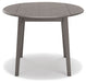 Shullden - Gray - Round Drm Drop Leaf Table Sacramento Furniture Store Furniture store in Sacramento