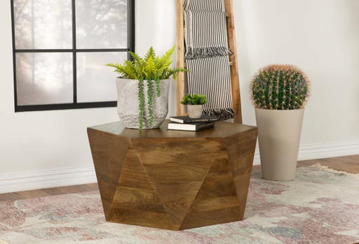 Zalika - Hexagonal Coffee Table - Natural Sacramento Furniture Store Furniture store in Sacramento