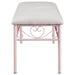 Massi - Tufted Upholstered Bench - Powder Pink Sacramento Furniture Store Furniture store in Sacramento