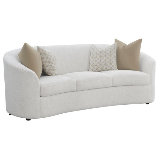 Rainn - Upholstered Tight Back Sofa Latte Sacramento Furniture Store Furniture store in Sacramento