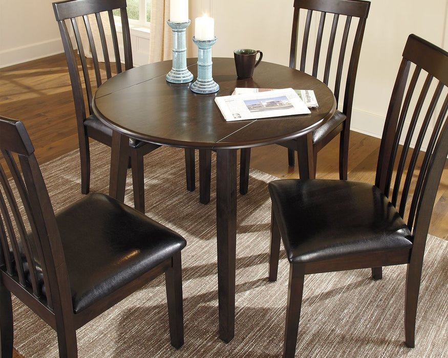 Hammis - Dark Brown - Round Drm Drop Leaf Table Sacramento Furniture Store Furniture store in Sacramento