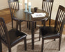 Hammis - Dark Brown - Round Drm Drop Leaf Table Sacramento Furniture Store Furniture store in Sacramento