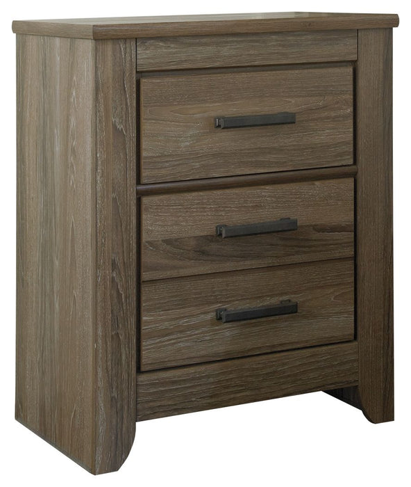 Zelen - Warm Gray - Two Drawer Night Stand Sacramento Furniture Store Furniture store in Sacramento