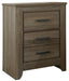 Zelen - Warm Gray - Two Drawer Night Stand Sacramento Furniture Store Furniture store in Sacramento