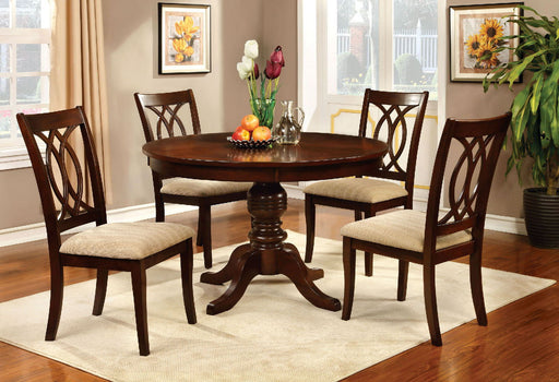 Carlisle - Round Dining Table - Brown Cherry Sacramento Furniture Store Furniture store in Sacramento