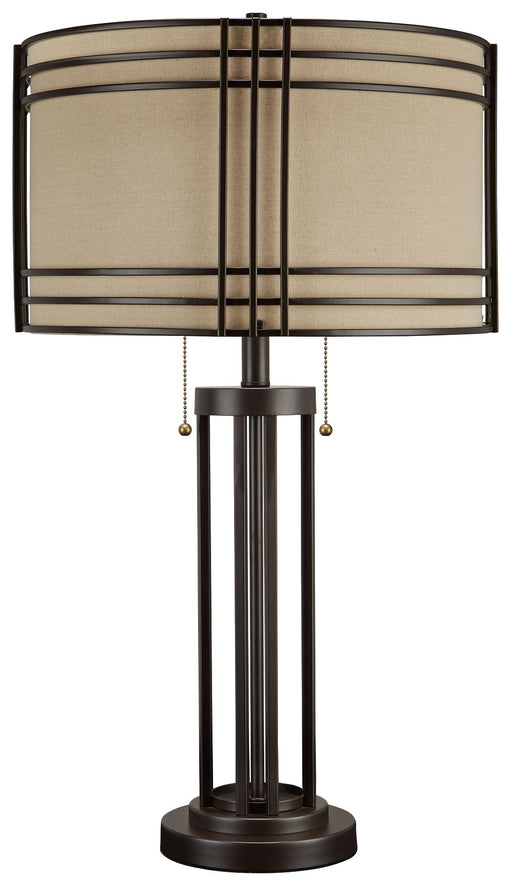 Hanswell - Dark Brown - Metal Table Lamp Sacramento Furniture Store Furniture store in Sacramento