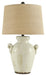 Emelda - Cream - Ceramic Table Lamp Sacramento Furniture Store Furniture store in Sacramento