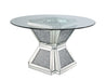 Noralie - Dining Table - Clear Glass, Mirrored & Faux Diamonds - 31" Sacramento Furniture Store Furniture store in Sacramento