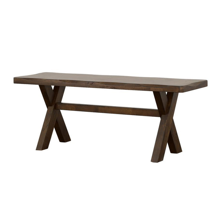 Alston - X-Shaped Dining Bench - Knotty Nutmeg