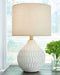 Wardmont - White - Ceramic Table Lamp Sacramento Furniture Store Furniture store in Sacramento