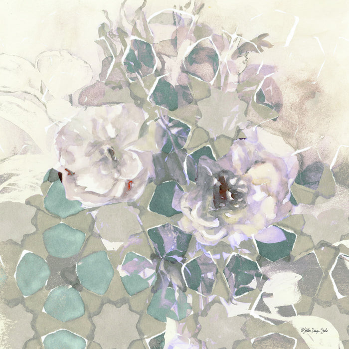 Framed - Transitional Blooms 2 By Stellar Design Studio - Beige