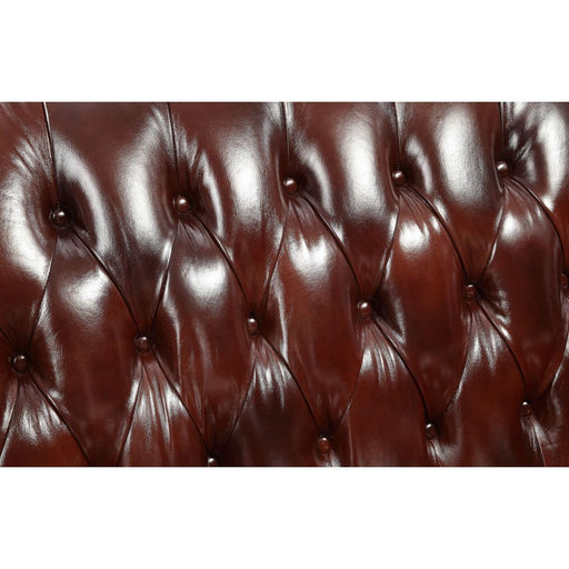 Eustoma - Chair - Cherry Top Grain Leather Match & Walnut Sacramento Furniture Store Furniture store in Sacramento