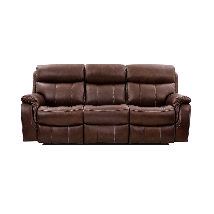 Montague - Dual Power Headrest And Lumbar Support Reclining Sofa - Brown