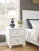 Fortman - White - Two Drawer Night Stand Sacramento Furniture Store Furniture store in Sacramento