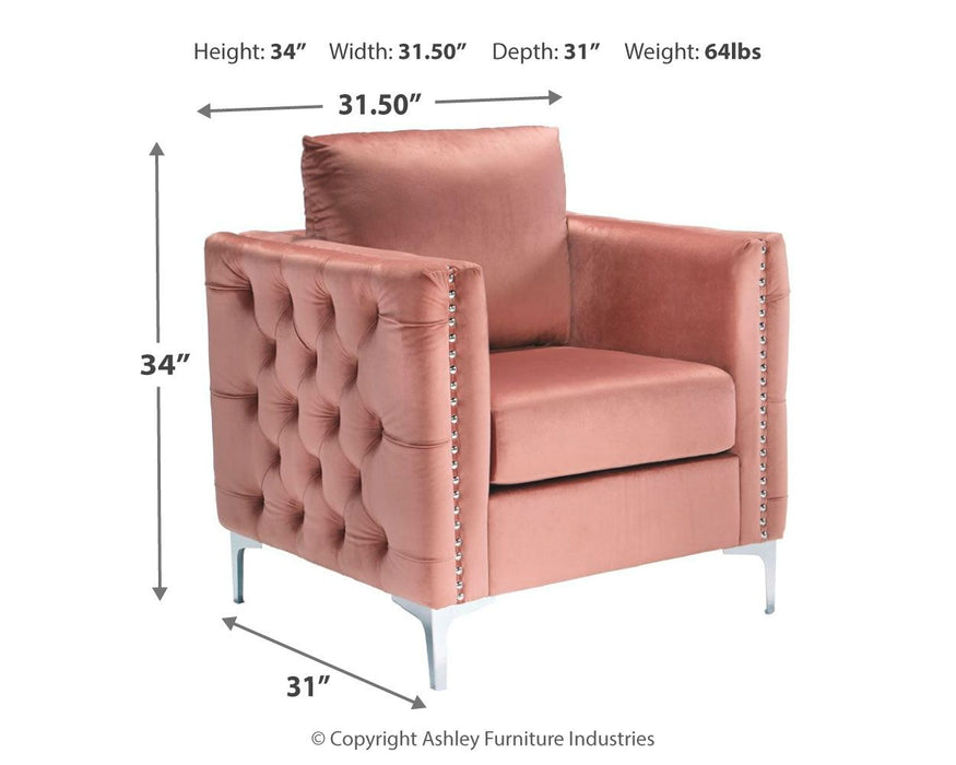 Lizmont - Blush Pink - Accent Chair Sacramento Furniture Store Furniture store in Sacramento