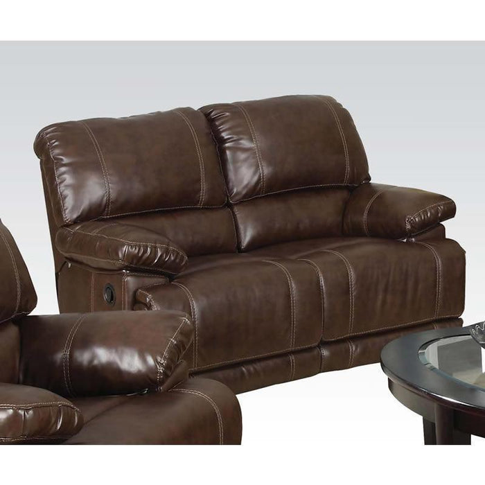 Daishiro - Loveseat - Chestnut Bonded Leather Match Sacramento Furniture Store Furniture store in Sacramento