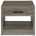 Felix - 1-Drawer Square Engineered Wood End Table - Gray Driftwood Sacramento Furniture Store Furniture store in Sacramento