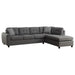 Stonenesse - Upholstered Tufted Sectional With Storage Ottoman - Gray Sacramento Furniture Store Furniture store in Sacramento