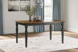 Owingsville - Black / Brown - Rectangular Dining Room Table Sacramento Furniture Store Furniture store in Sacramento