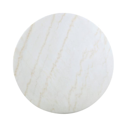 Kella - Round Marble Top Dining Table - White And Gold Sacramento Furniture Store Furniture store in Sacramento