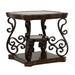 Laney - End Table - Deep Merlot And Clear Sacramento Furniture Store Furniture store in Sacramento