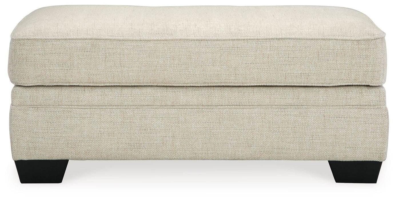 Rilynn - Linen - Ottoman Sacramento Furniture Store Furniture store in Sacramento