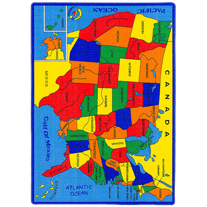 Abbey - Area Rug - US Map Sacramento Furniture Store Furniture store in Sacramento