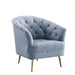 Bayram - Chair - Light Gray Velvet Sacramento Furniture Store Furniture store in Sacramento