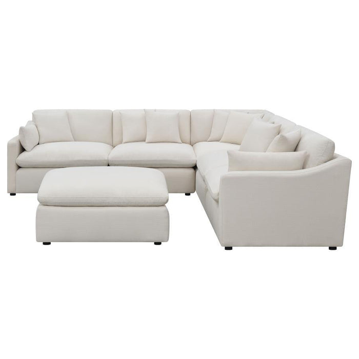 Hobson - 6 Piece Reversible Cushion Modular Sectional - Off-White Sacramento Furniture Store Furniture store in Sacramento