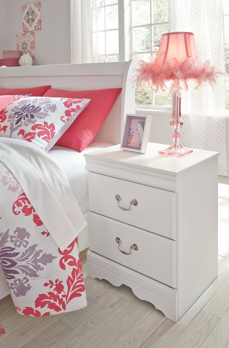 Anarasia - White - Two Drawer Night Stand Sacramento Furniture Store Furniture store in Sacramento