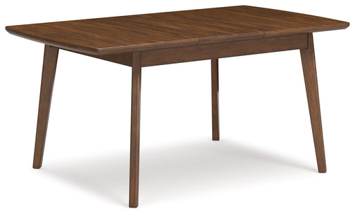 Lyncott - Brown - Rectangular Dining Room Butterfly Extension Table Sacramento Furniture Store Furniture store in Sacramento