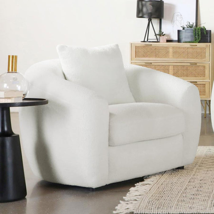 Isabella - Upholstered Tight Back Chair - White Sacramento Furniture Store Furniture store in Sacramento