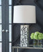 Macaria - White / Black - Marble Table Lamp Sacramento Furniture Store Furniture store in Sacramento