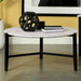 Tandi - Round Coffee Table Faux Marble - White And Black Sacramento Furniture Store Furniture store in Sacramento