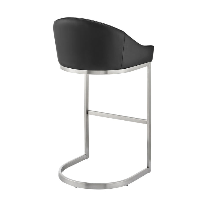 Katherine - Bar Stool - Brushed Steel