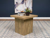 Devar - Square Engineered Wood End Table - Mango Sacramento Furniture Store Furniture store in Sacramento